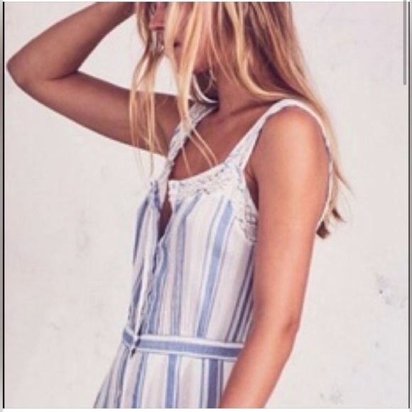 LoveShackFancy Dress M Eve Striped Maxi Prairie Dress $295 - Picture 6 of 13